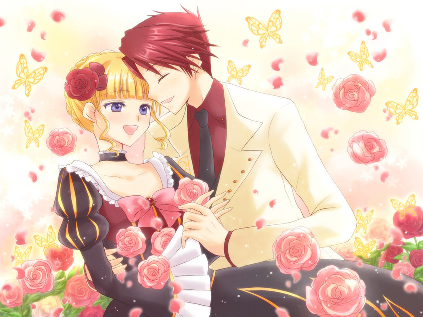 beatrice and ushiromiya battler (umineko no naku koro ni) drawn by maekawa_suu