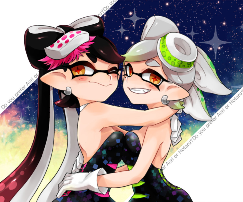 callie and marie (splatoon and 1 more) drawn by sumire_(sumi000000)