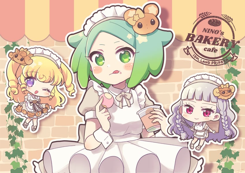 yumekawa yui, nijiiro nino, koda michiru, miichiru, punicorn, and 2 more (pretty series and 2 more) drawn by koyoshi_yoko