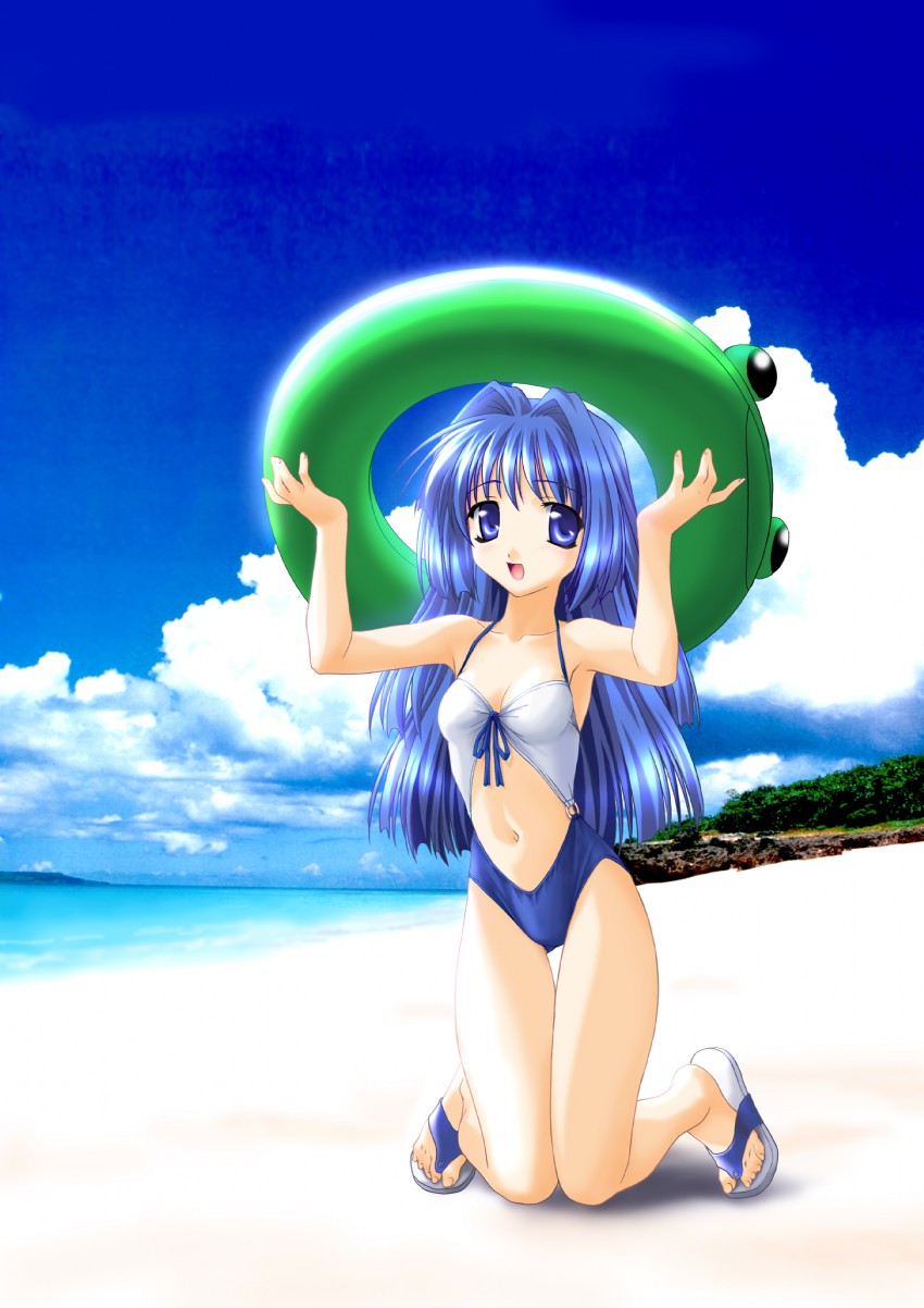 minase nayuki and keropii (kanon) drawn by norizou_type-r