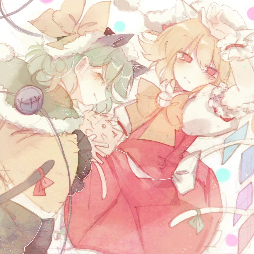 flandre scarlet and komeiji koishi (touhou) drawn by sorani_(kaeru0768)
