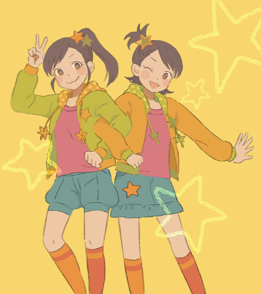futami mami and futami ami (idolmaster) drawn by keyaki_(mora_ll)