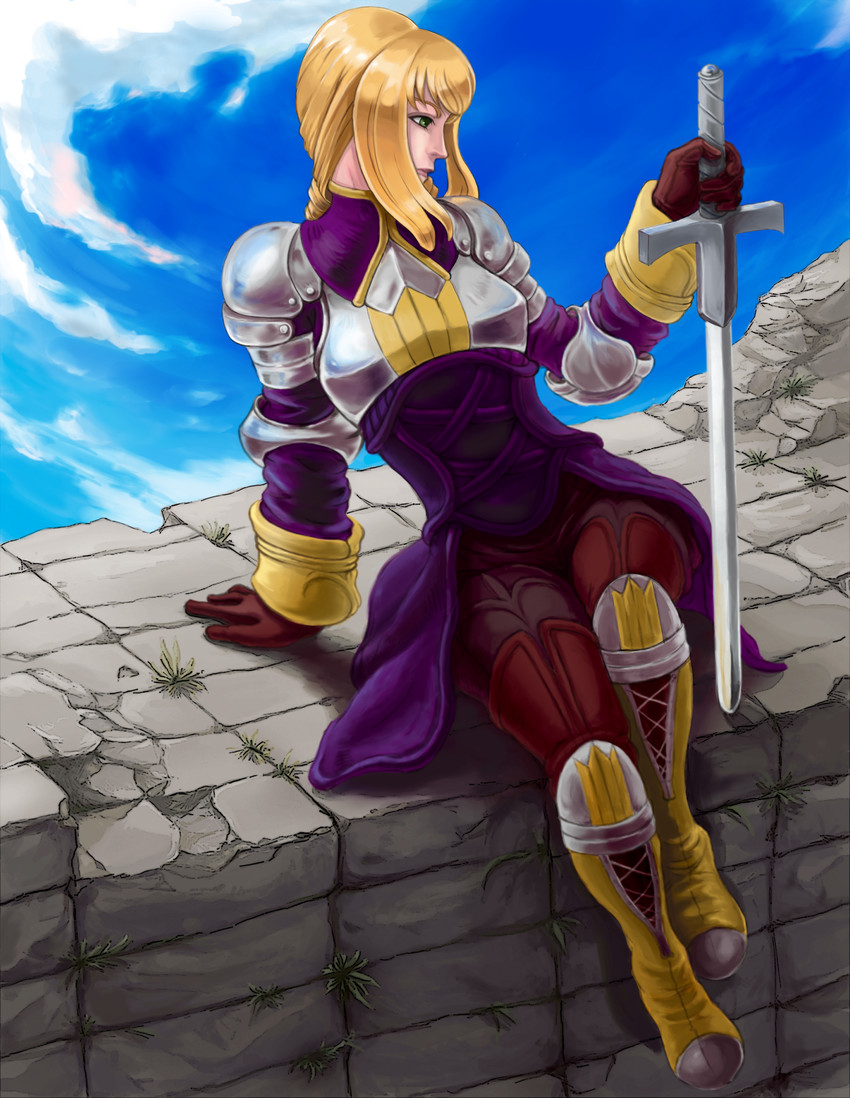 agrias oaks (final fantasy and 1 more) drawn by buhifumasu