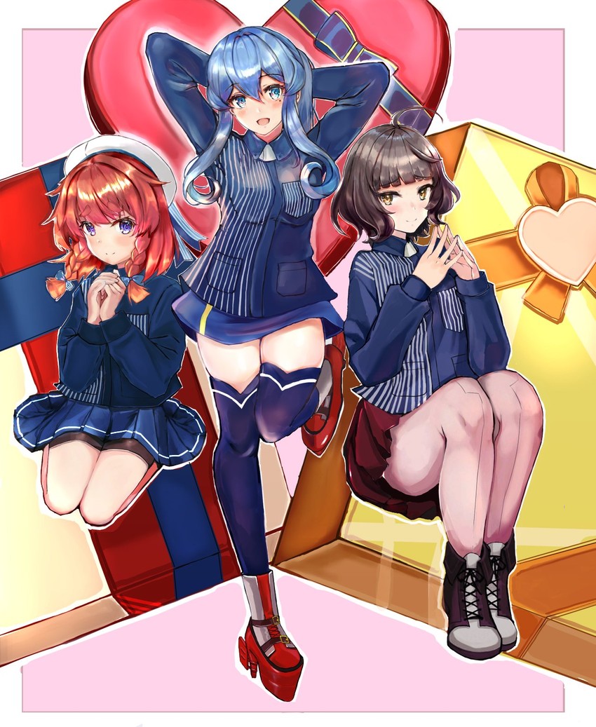 gotland, etorofu, and kishinami (kantai collection and 1 more) drawn by eriyama_e