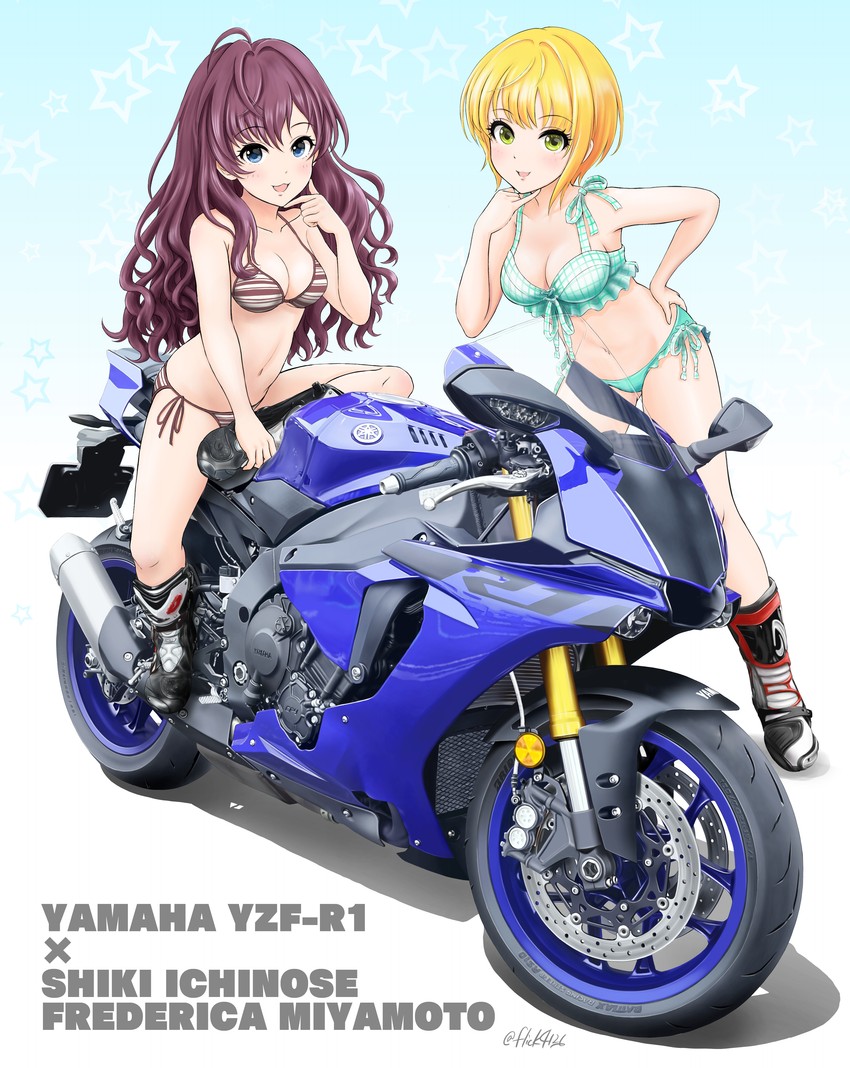 ichinose shiki and miyamoto frederica (idolmaster and 2 more) drawn by flick_(sal23)