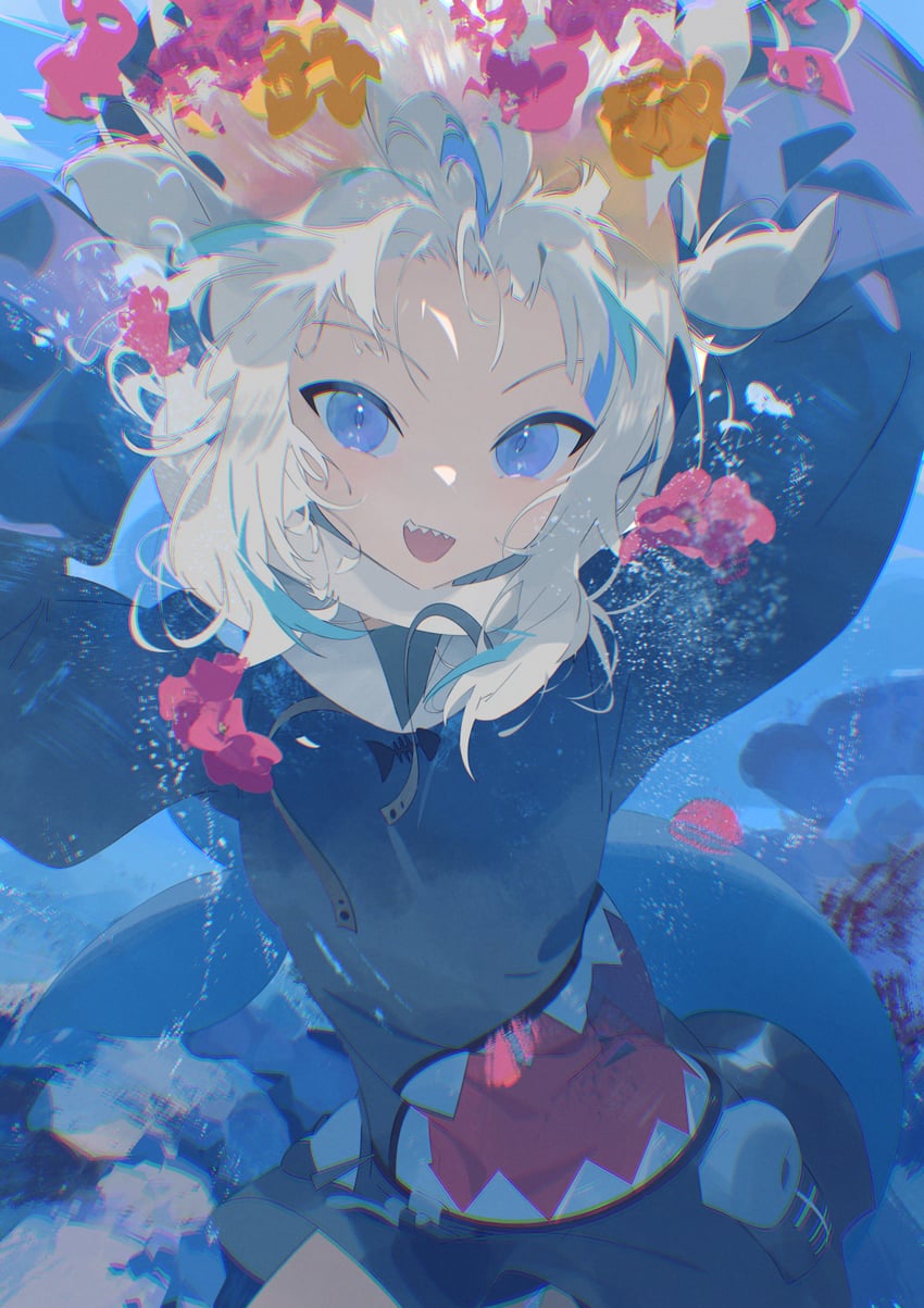 gawr gura (hololive and 1 more) drawn by koyo2023