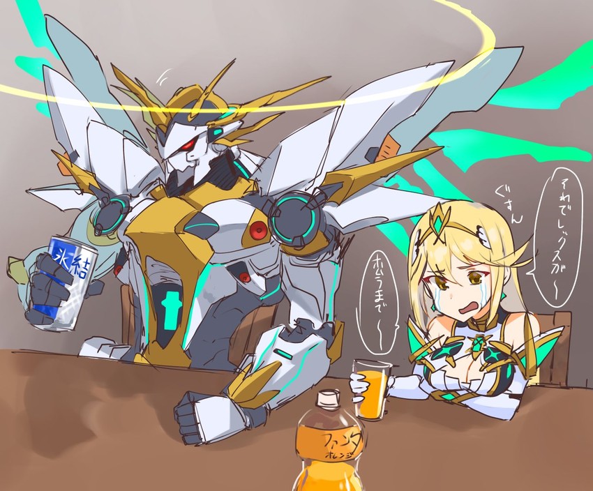 mythra and siren (xenoblade chronicles and 1 more) drawn by mutomorokoshi