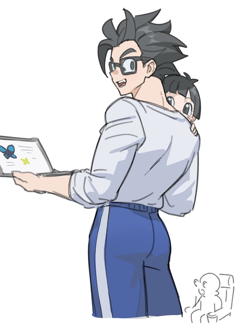 son gohan and pan (dragon ball and 2 more) drawn by wuliu_heihuo