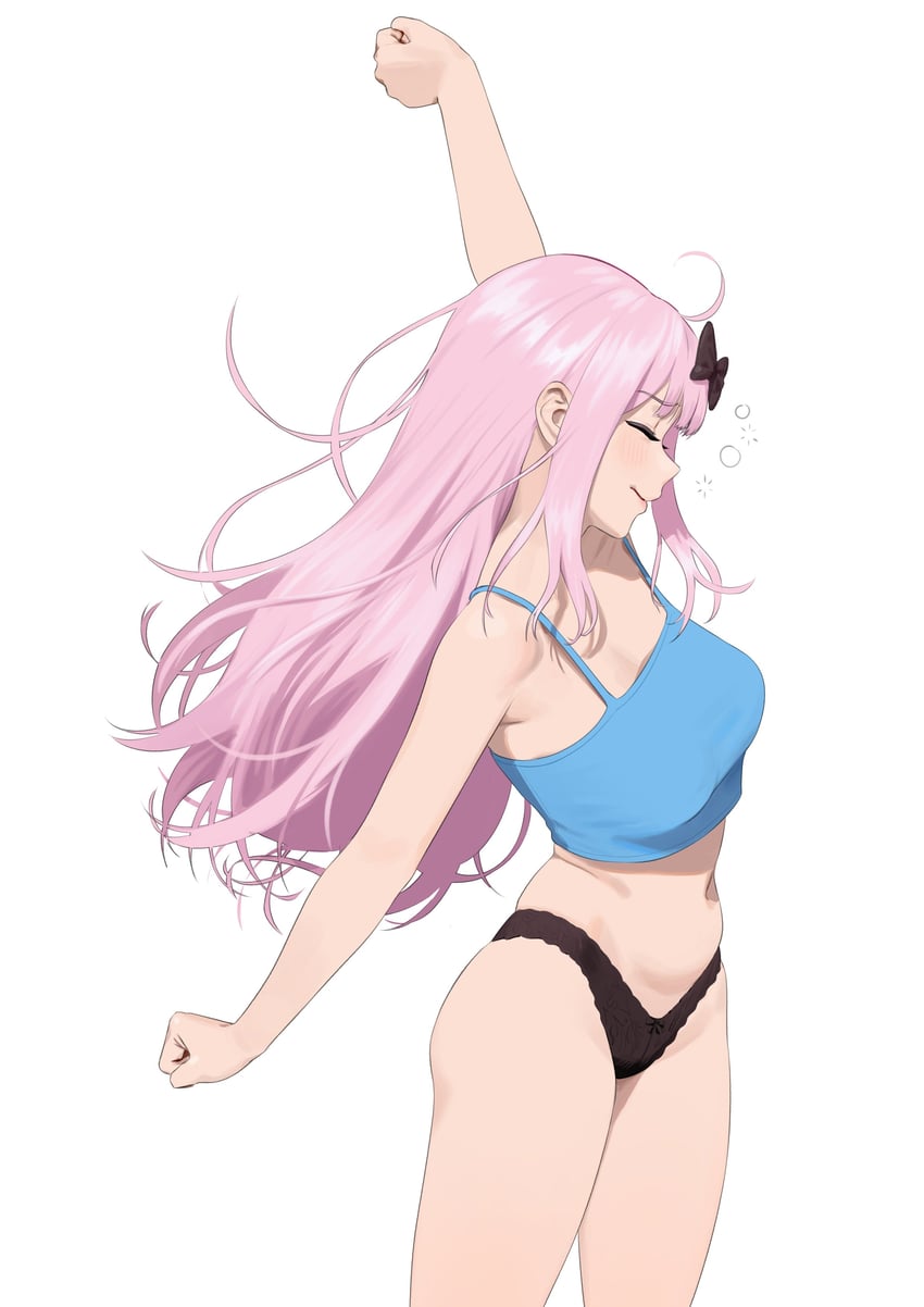 fujiwara chika (kaguya-sama wa kokurasetai ~tensai-tachi no renai zunousen~) drawn by carlo_montie