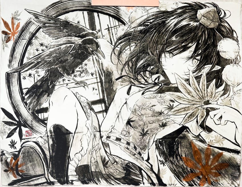 shameimaru aya (touhou) drawn by hisona_(suaritesumi)