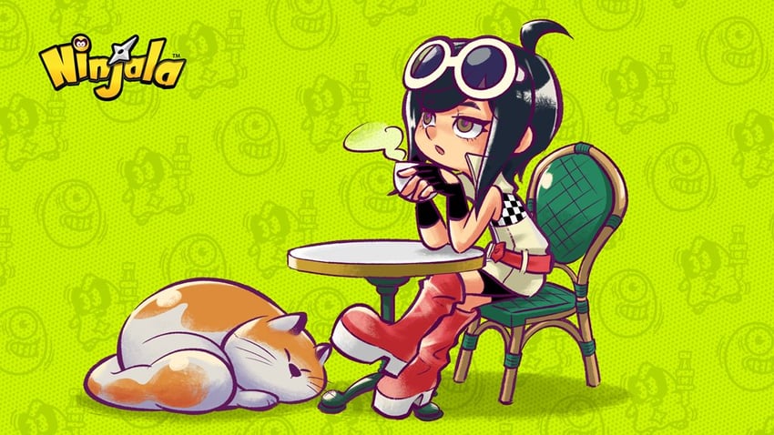 gumchi, jane, and goro (ninjala and 1 more) drawn by rianti-wong