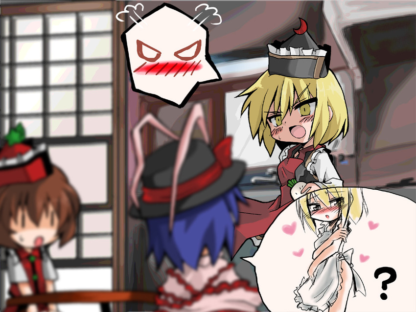 nagae iku, lunasa prismriver, and lyrica prismriver (touhou) drawn by kotojima_motoki