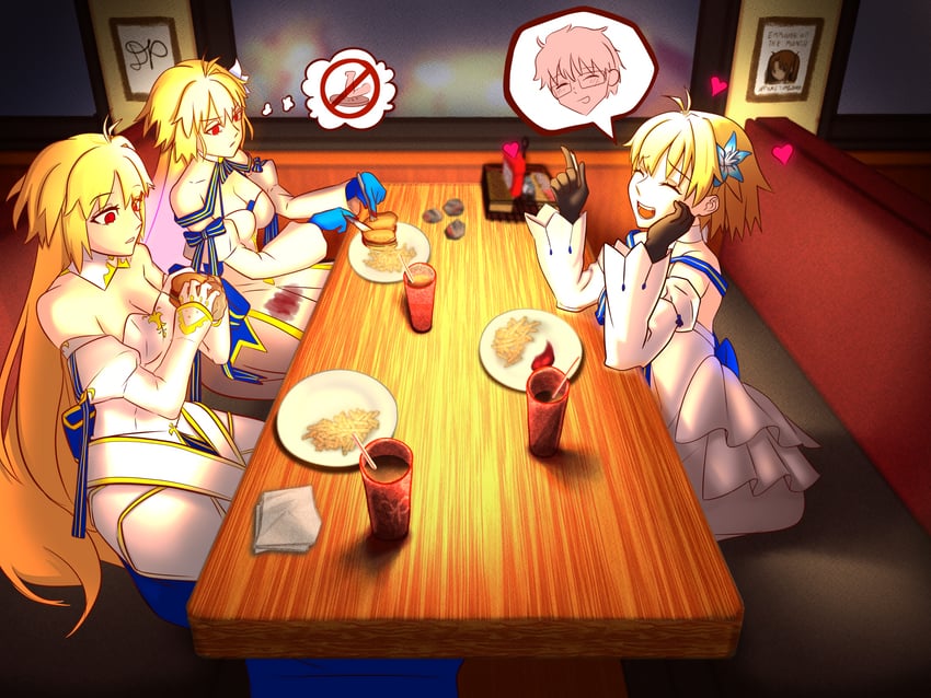 arcueid brunestud, tohno shiki, yumizuka satsuki, and archetype earth (fate and 2 more) drawn by dantonphanton