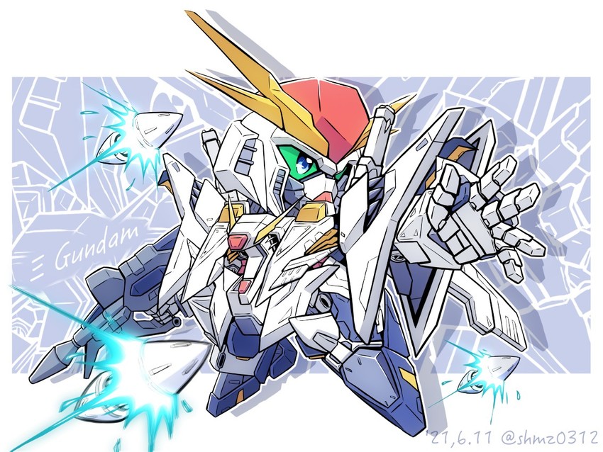 xi gundam (gundam and 2 more) drawn by shokkaa_(shmz61312)