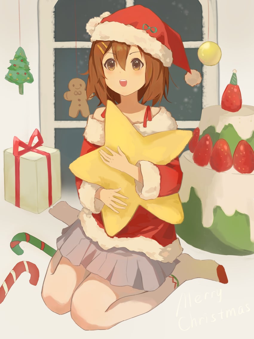 hirasawa yui (k-on!) drawn by hu_pi_xuan_jiao