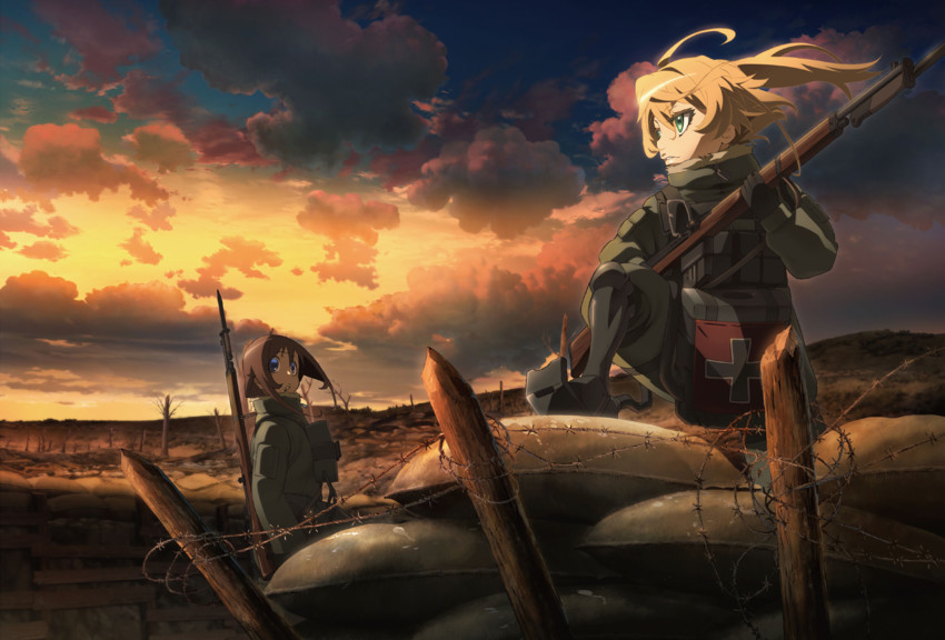 tanya degurechaff and viktoriya ivanovna serebryakov (youjo senki) drawn by akiba_tooru