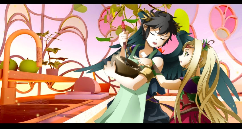 dark pit and viridi (kid icarus and 1 more) drawn by tosho_(grandguignol39)