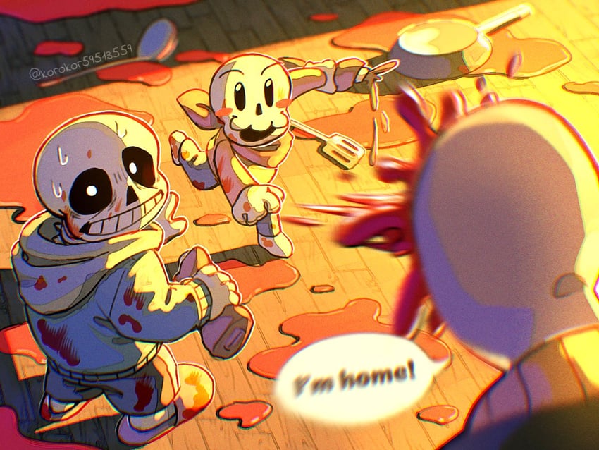 sans, papyrus, and w.d. gaster (undertale) drawn by noah_(rokoroko)