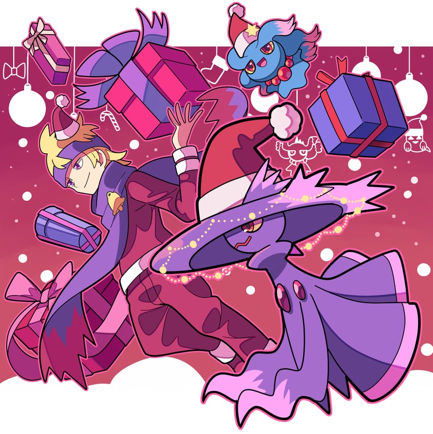 mismagius, misdreavus, and morty (pokemon and 1 more) drawn by stchame