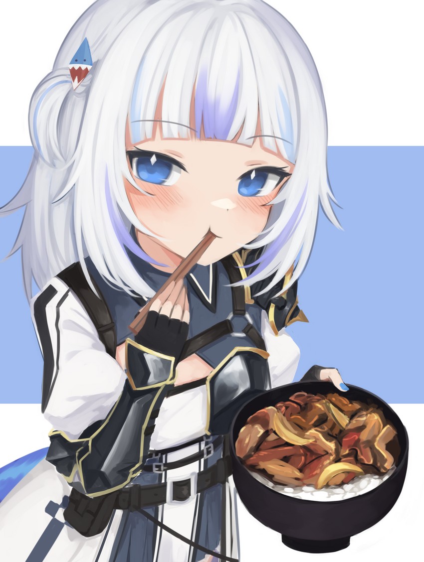 gawr gura and shirogane noel (hololive and 1 more) drawn by klaius