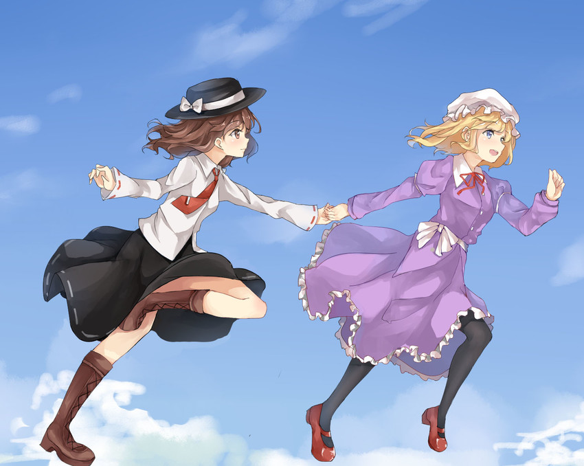 usami renko and maribel hearn (touhou) drawn by scarlet_dango