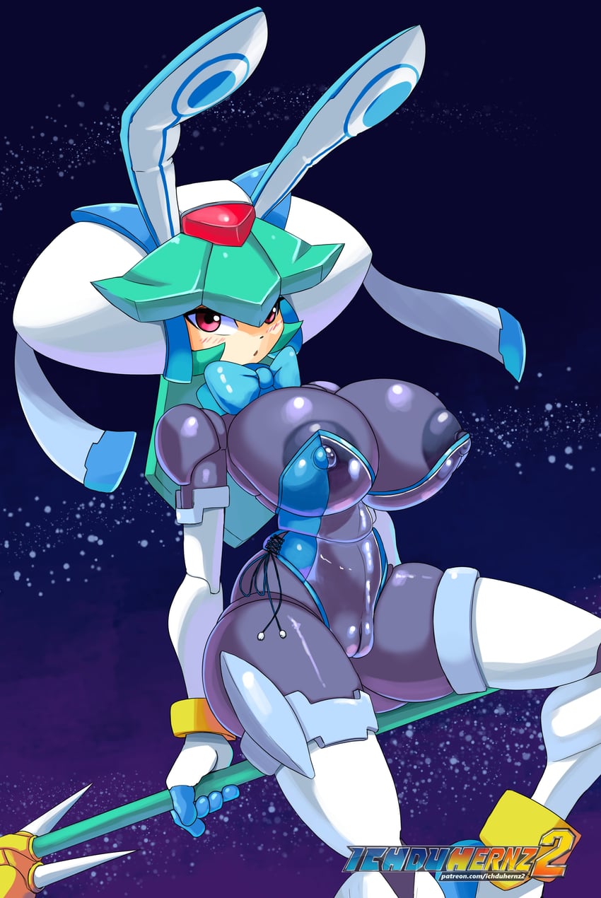 pandora and model w (mega man and 1 more) drawn by inchduhernz
