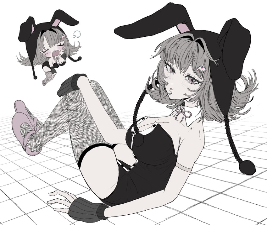 nanami chiaki (danganronpa and 2 more) drawn by mu~u_(payapaya1101)