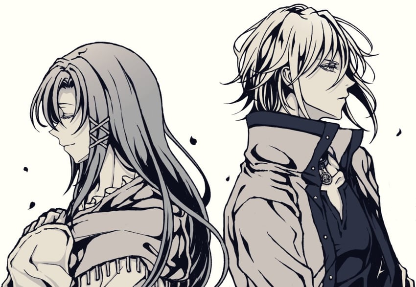 leonhardt and karin astray (eiyuu densetsu and 1 more) drawn by yukiko_(leovioykk)