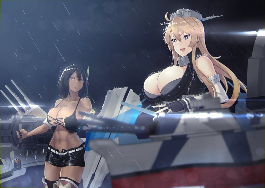 iowa and south dakota (kantai collection and 1 more) drawn by hayabusa_(vert_320)