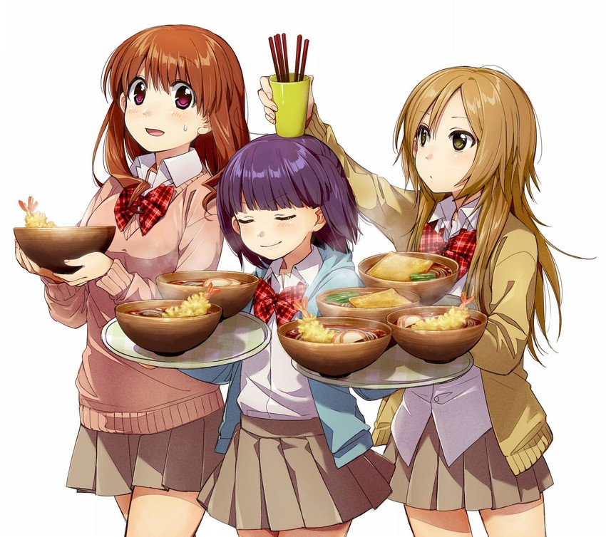 machiko ryou, morino kirin, and shiina (koufuku graffiti) drawn by kawai_makoto