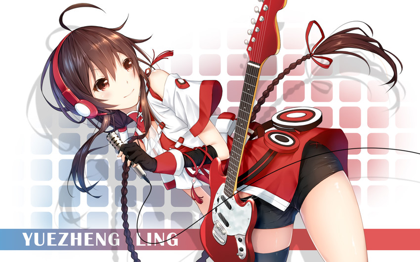 yuezheng ling and yuezheng ling v3 (vocaloid and 1 more) drawn by quan_(kurisu_tina)