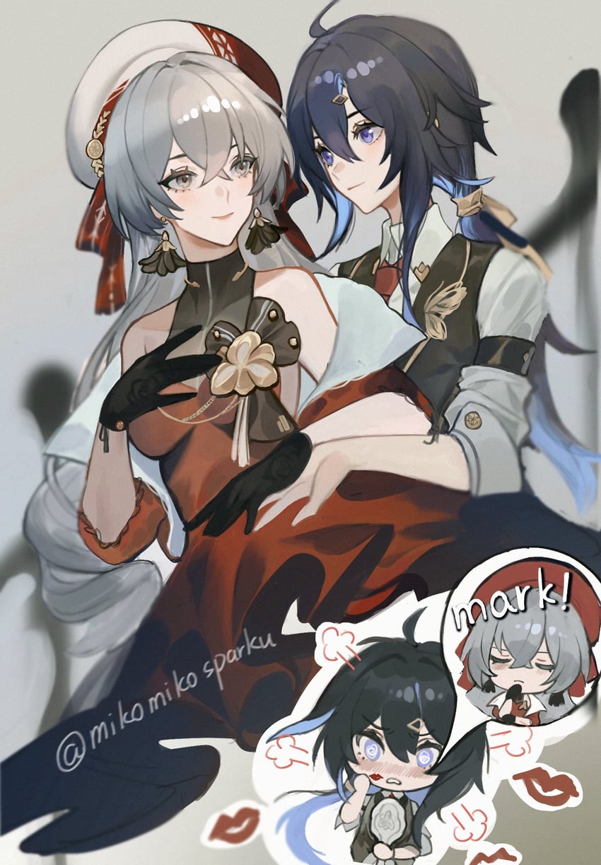 bronya rand and seele (honkai and 1 more) drawn by mie_xing