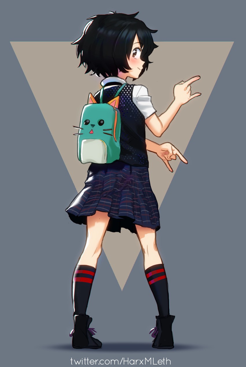 peni parker (marvel and 3 more) drawn by mleth
