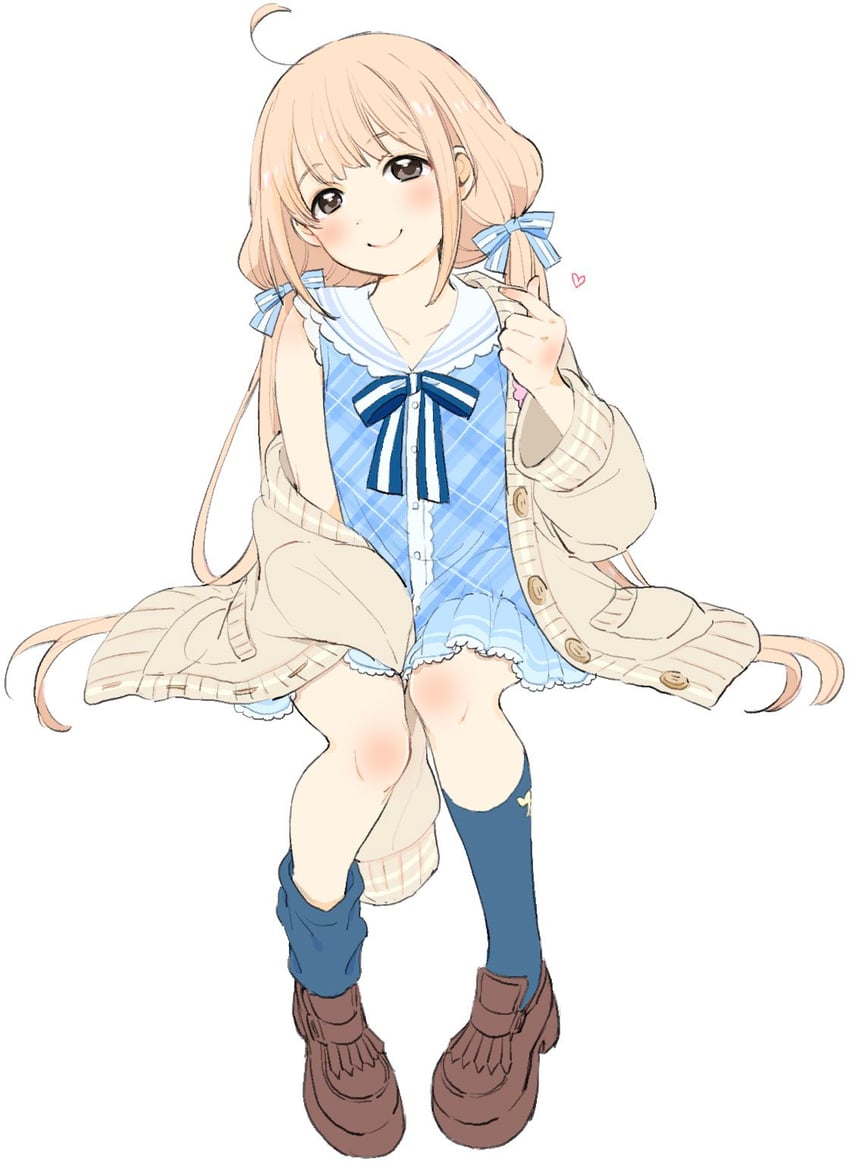 futaba anzu (idolmaster and 2 more) drawn by kirakira_p_cyan