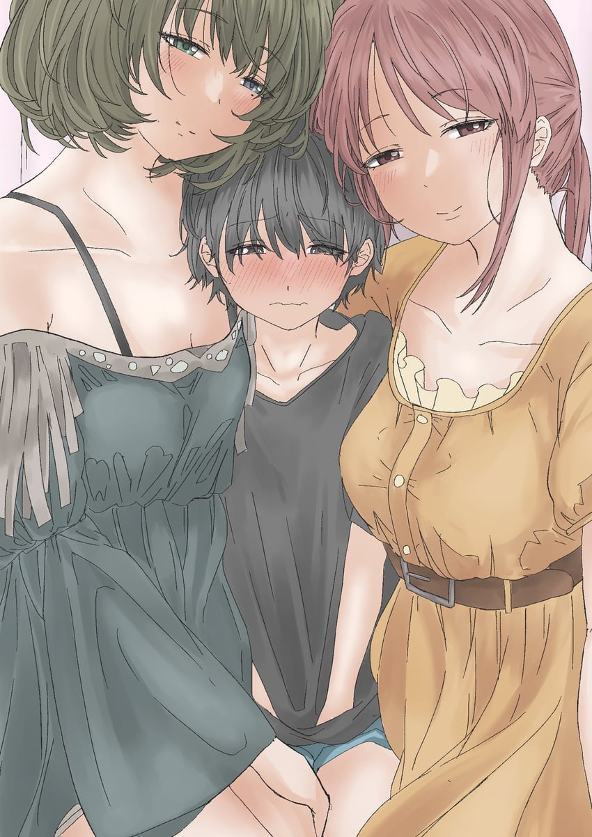takagaki kaede and mifune miyu (idolmaster and 1 more) drawn by ebifryman