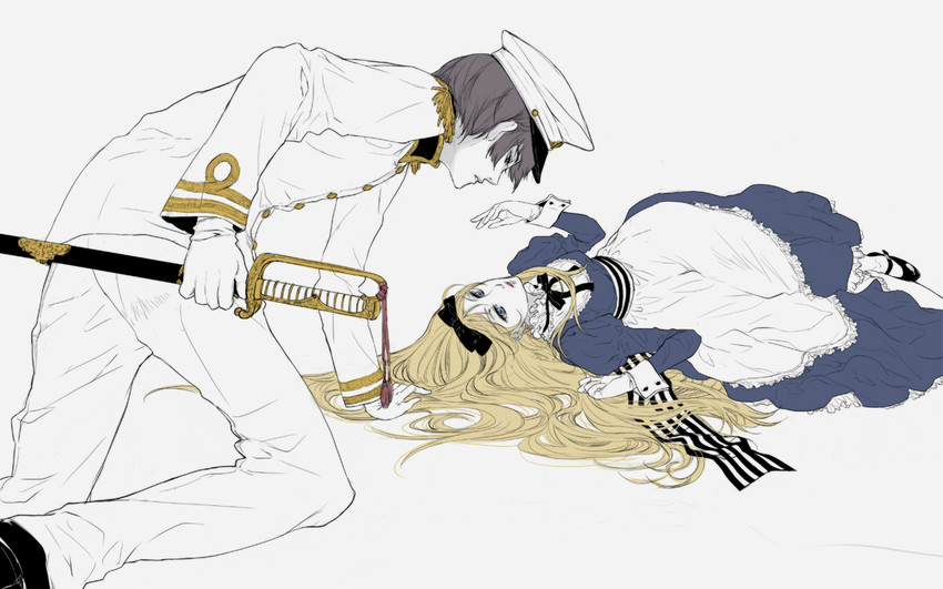 japan and belarus (axis powers hetalia) drawn by higi_(rodriguez)