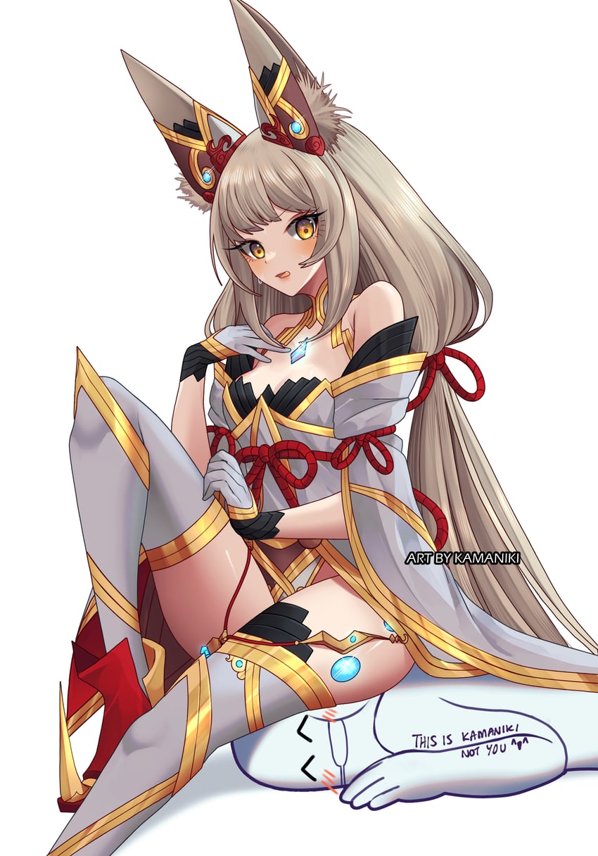 nia (xenoblade chronicles and 1 more) drawn by kamaniki