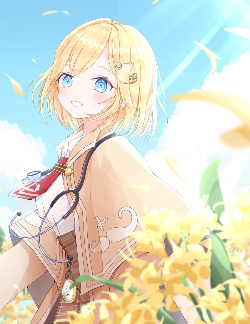 watson amelia (hololive and 1 more) drawn by yukinoshita_peo_(artist)