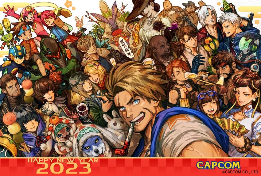 chun-li, monster hunter, ryu, dante, leon s. kennedy, and 24 more (street fighter and 12 more)