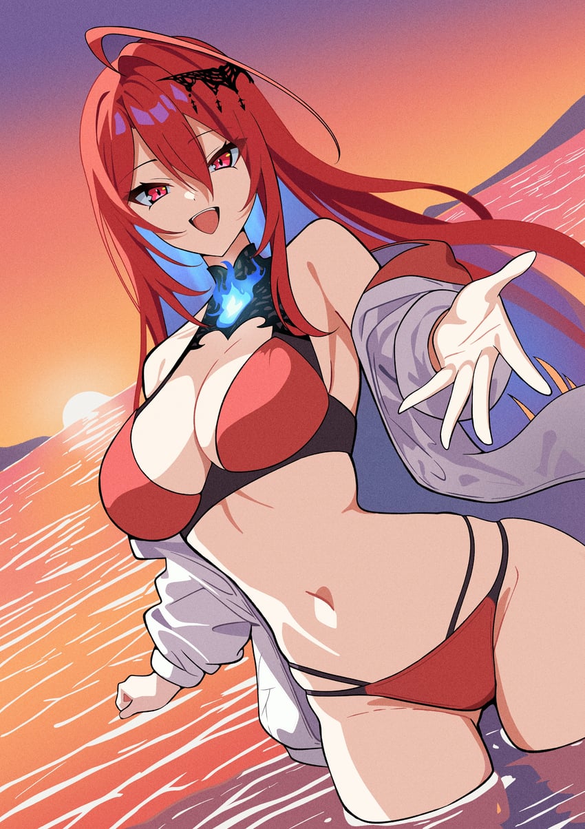 elizabeth rose bloodflame (hololive and 1 more) drawn by itsrice