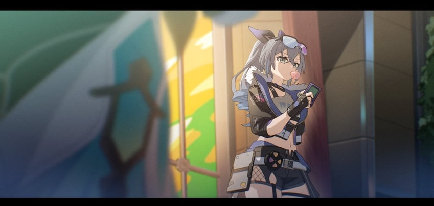 firefly and silver wolf (honkai and 1 more) drawn by mm_(motot)