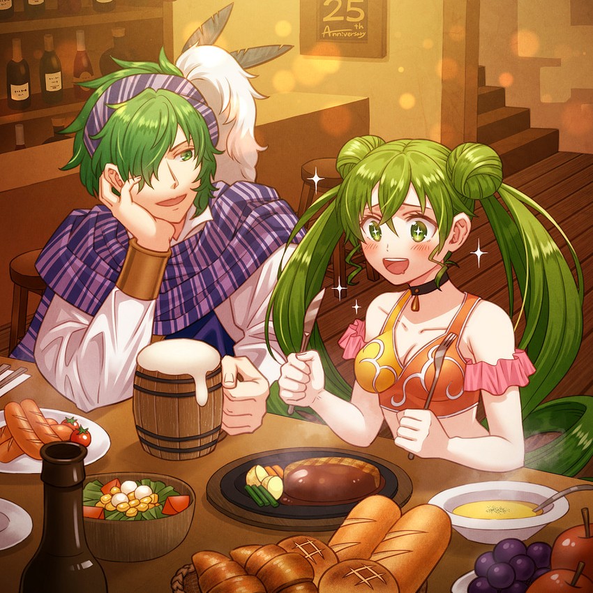 lewyn and silvia (fire emblem and 1 more) drawn by futatsuki_(perfect_lovers)