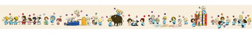 america, united kingdom, japan, russia, china, and 38 more (axis powers hetalia) drawn by xiang_yin