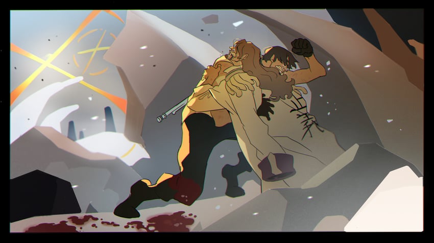 elder marine brother and younger marine brother (one piece and 1 more) drawn by umbrella_rpd