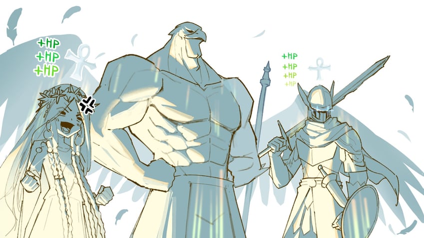 revenant, wylder, and guardian (elden ring and 1 more) drawn by teasmacker