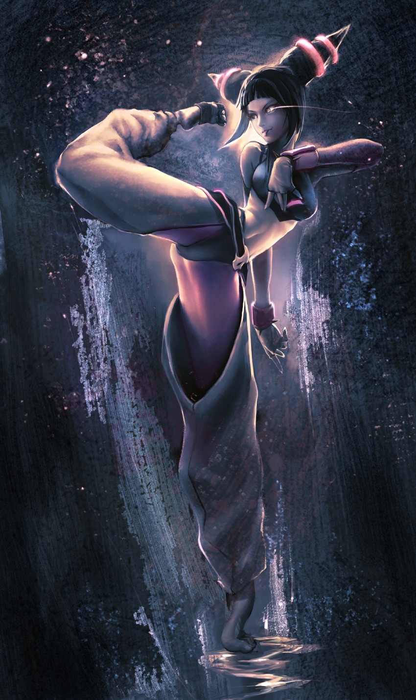 han juri (street fighter and 1 more) drawn by takaya_lee