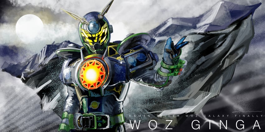 kamen rider woz and kamen rider wozgingafinaly (kamen rider and 1 more) drawn by yygnzm