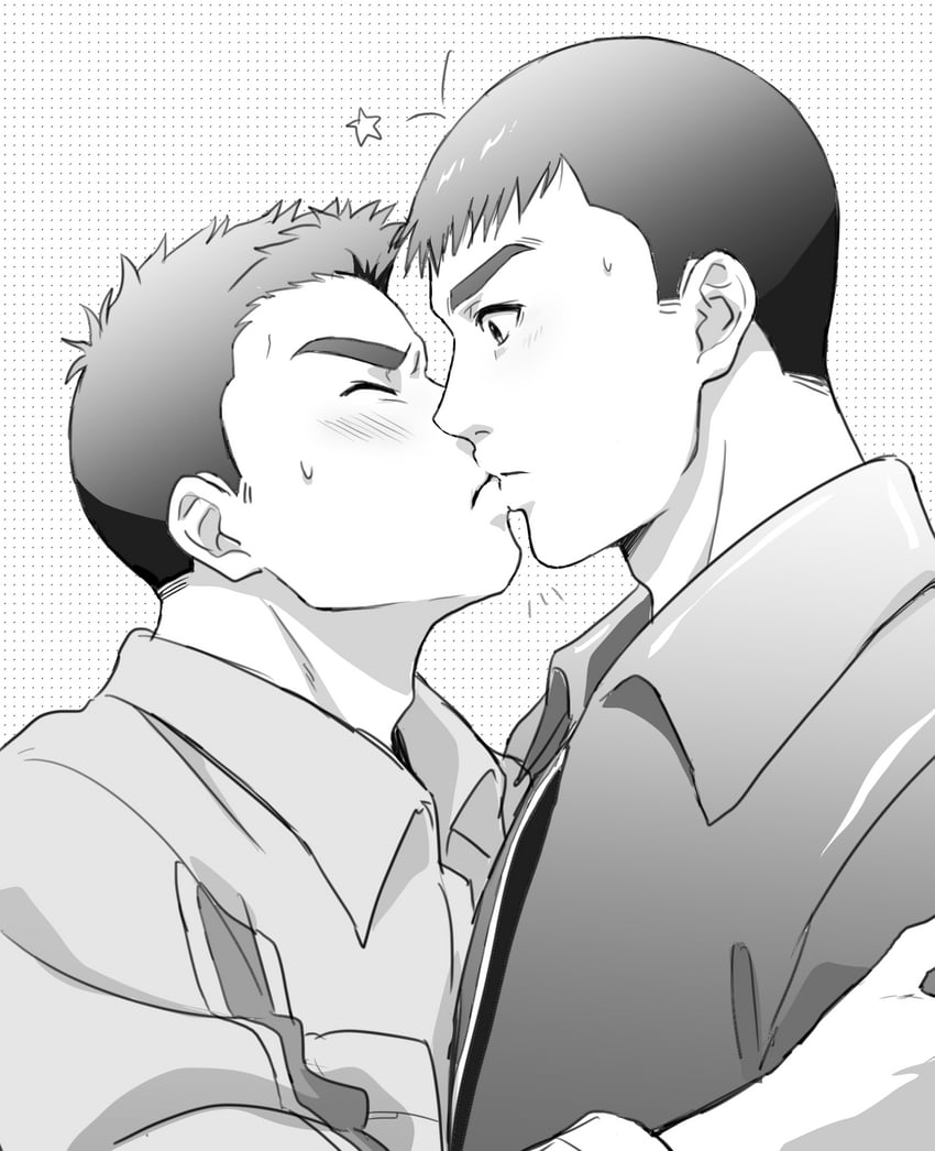 ao isami and ryuji satake (yuuki bakuhatsu bang bravern) drawn by 9wgt64
