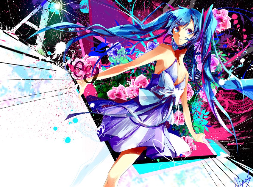 hatsune miku (vocaloid) drawn by alyssa_(irotoridori_no_hoshi)