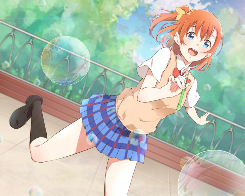 kosaka honoka (love live! and 1 more) drawn by haine